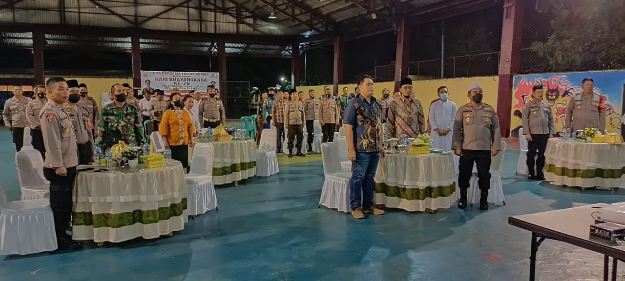 Hari Bhayangkara ke-76: Polres Tolitoli Gelar Doa Bersama Lintas Agama
