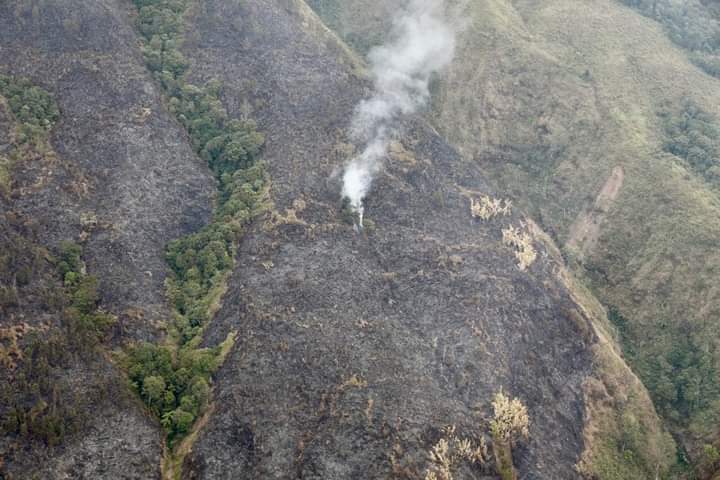 Kepala BNPB Tinjau Kebakaran Gunung Arjuno, Berharap Dua – Empat Hari Ke Depan Api Padam