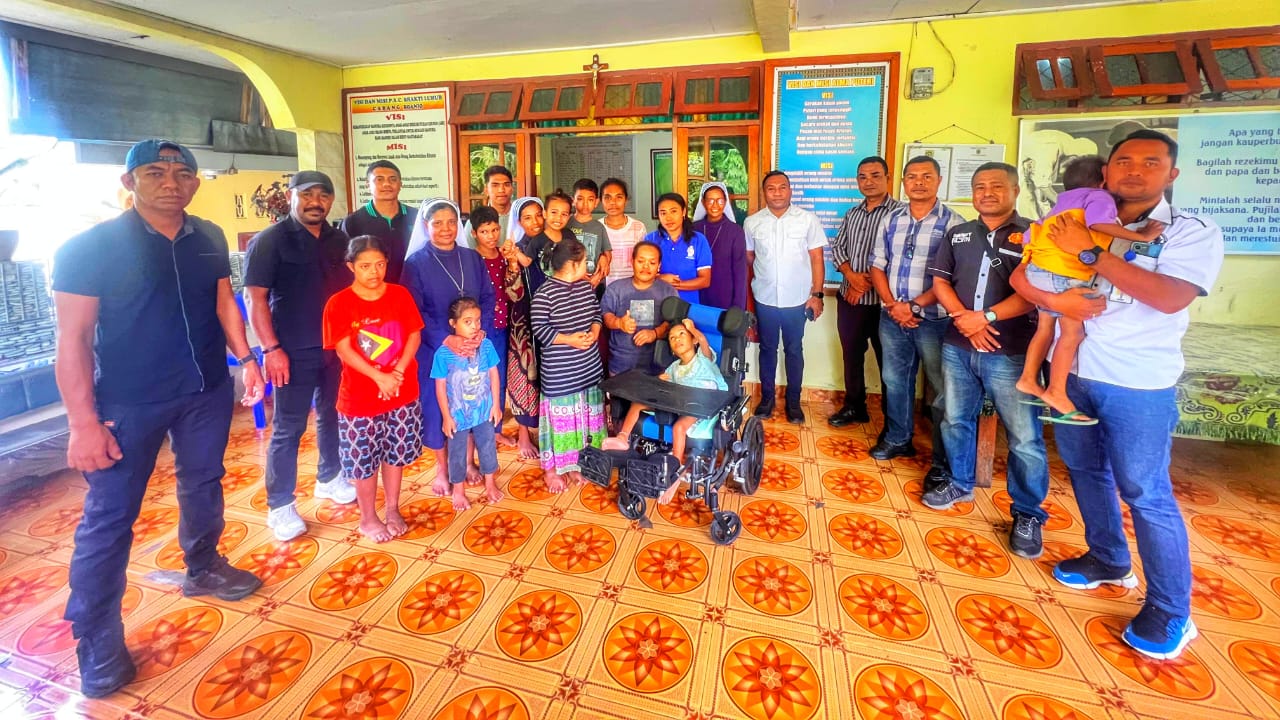 Peduli Kemanusiaan, Sat Intelkam Polres Nagekeo Berbagi Kasih di Panti Asuhan Alma Bakti Luhur Boanio