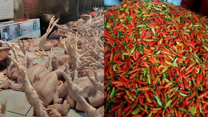 Harga Daging Ayam per-Kg Rp.41.088, Cabe Rawit Merah Rp.112.936, Rata-rata di Jakarta per-7 Juli