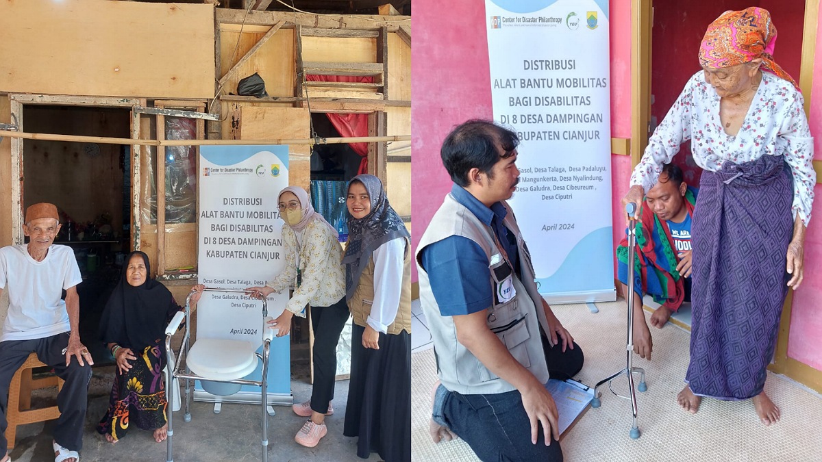 YEU Distribusikan Alat Bantu Mobilitas Bagi Lansia dan Disabilitas di Cianjur