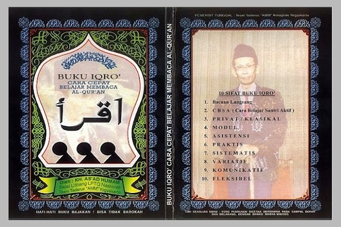 Buku Iqra’ karya K.H. As’ad Humam, ”Pahlawan Pemberantas Buta Huruf Al-Qur’an”.