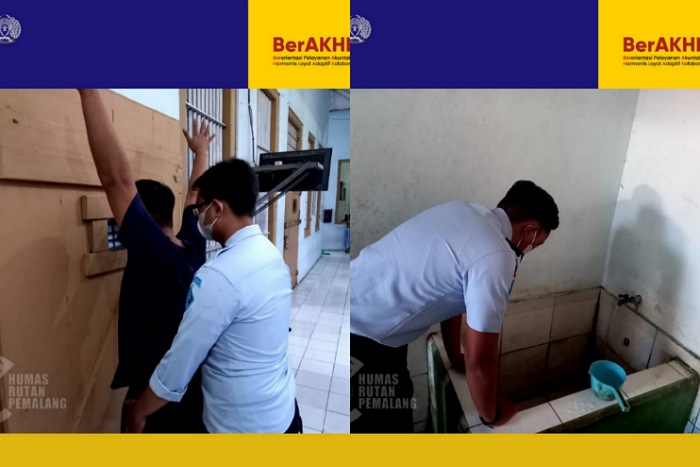 Pastikan Zero Halinar, Rutan Pemalang Rutin Laksanakan Penggeledahan Kamar Hunian 1